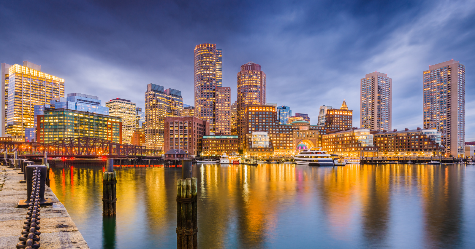 Boston, MA skyline representing community health resources