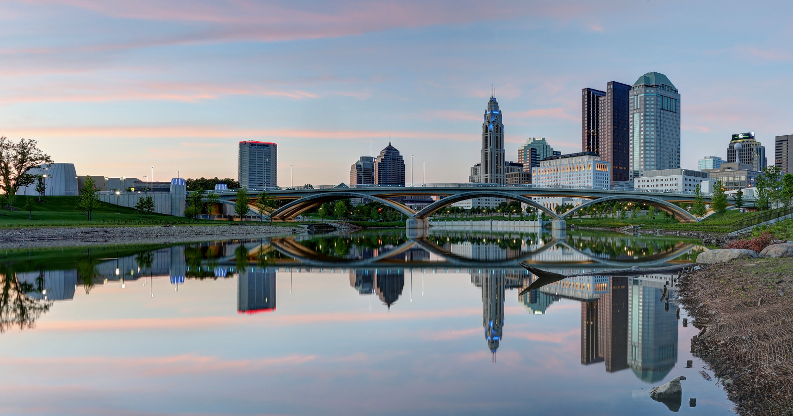 Columbus, Ohio skyline representing alcohol intervention and community support resources